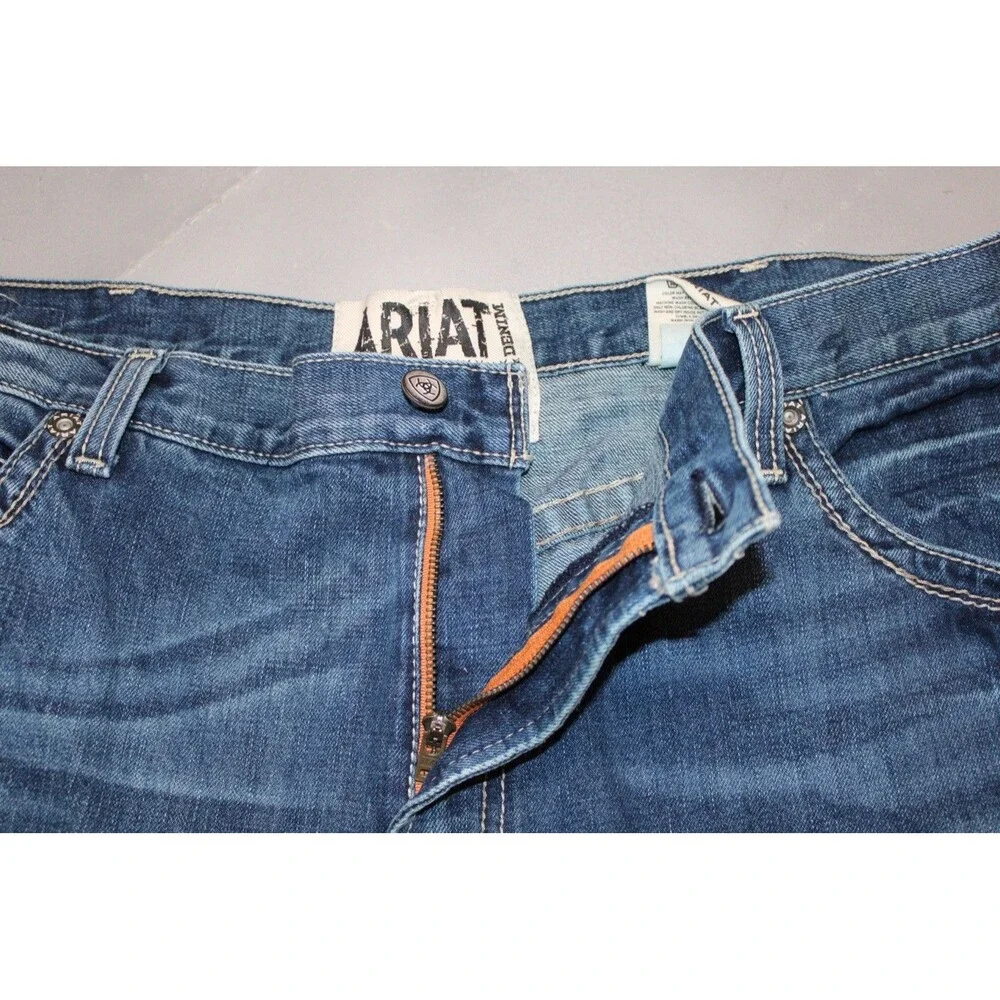 Ariat M3‎ Loose Fit Jeans Mens 44x36 Medium Wash Bootcut Western Workwear Denim